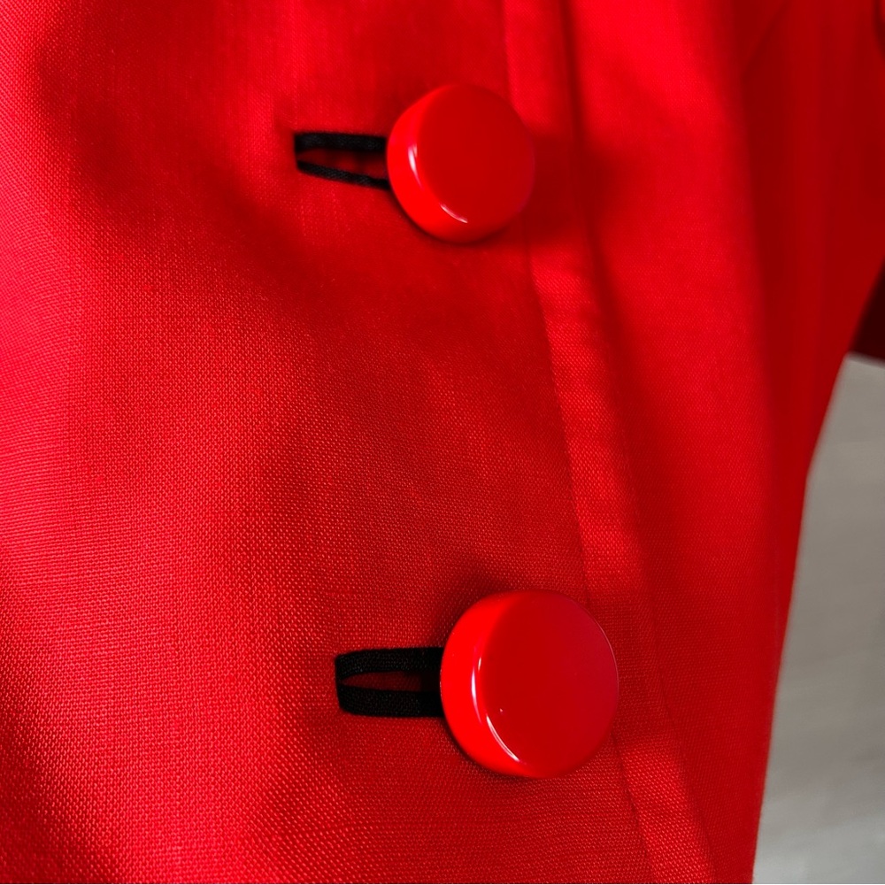 Vintage Ann Lawrence Red Tailored Blazer - Picture 4 of 16